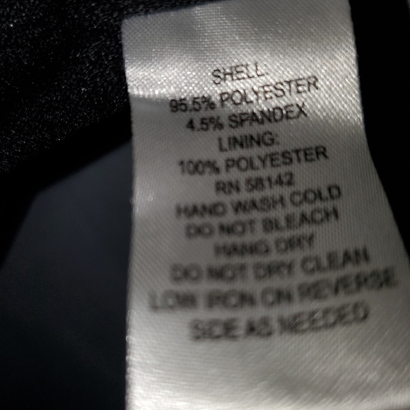 115-London Times Black sequin lined dress with peek-a-boo front. Cap sleeves - Picture 7 of 10